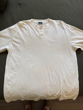 Kith Off-White Henley Polo with Subtle Logo